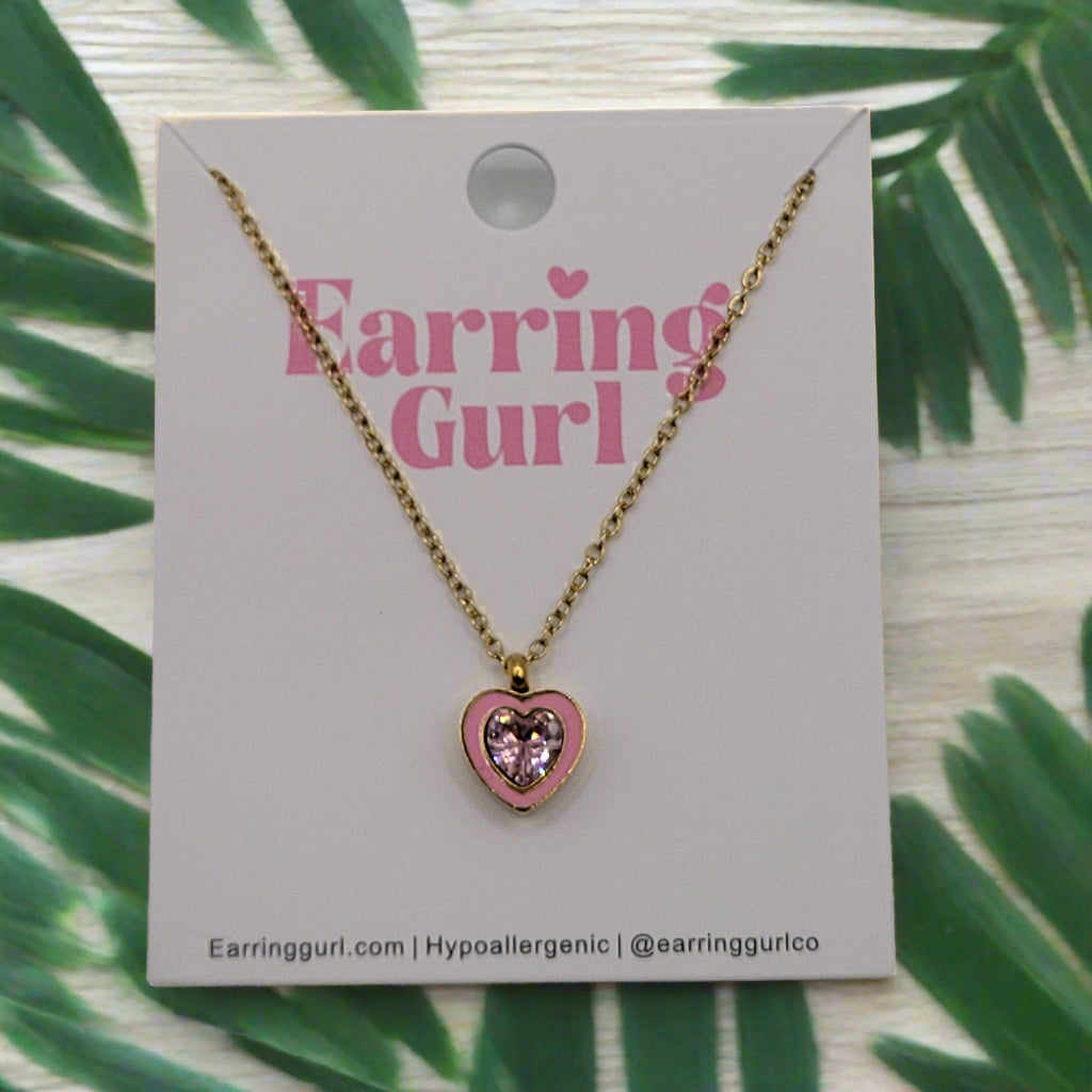 Blush Heart Necklace