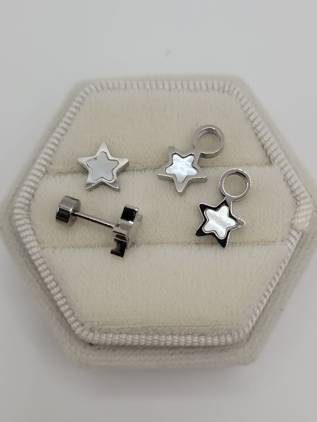 Stargazer White Shell Charms