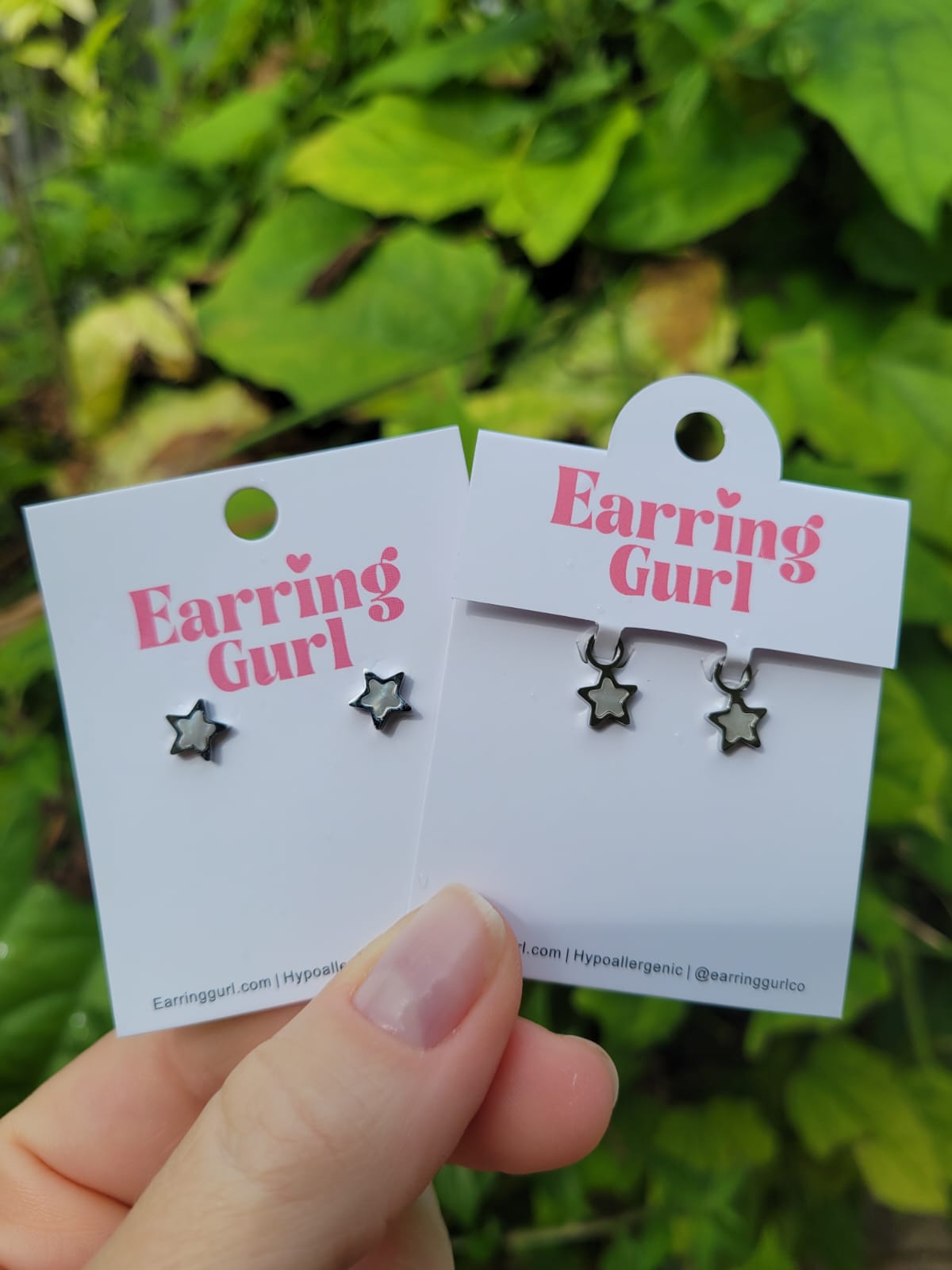 Stargazer White Shell Stud