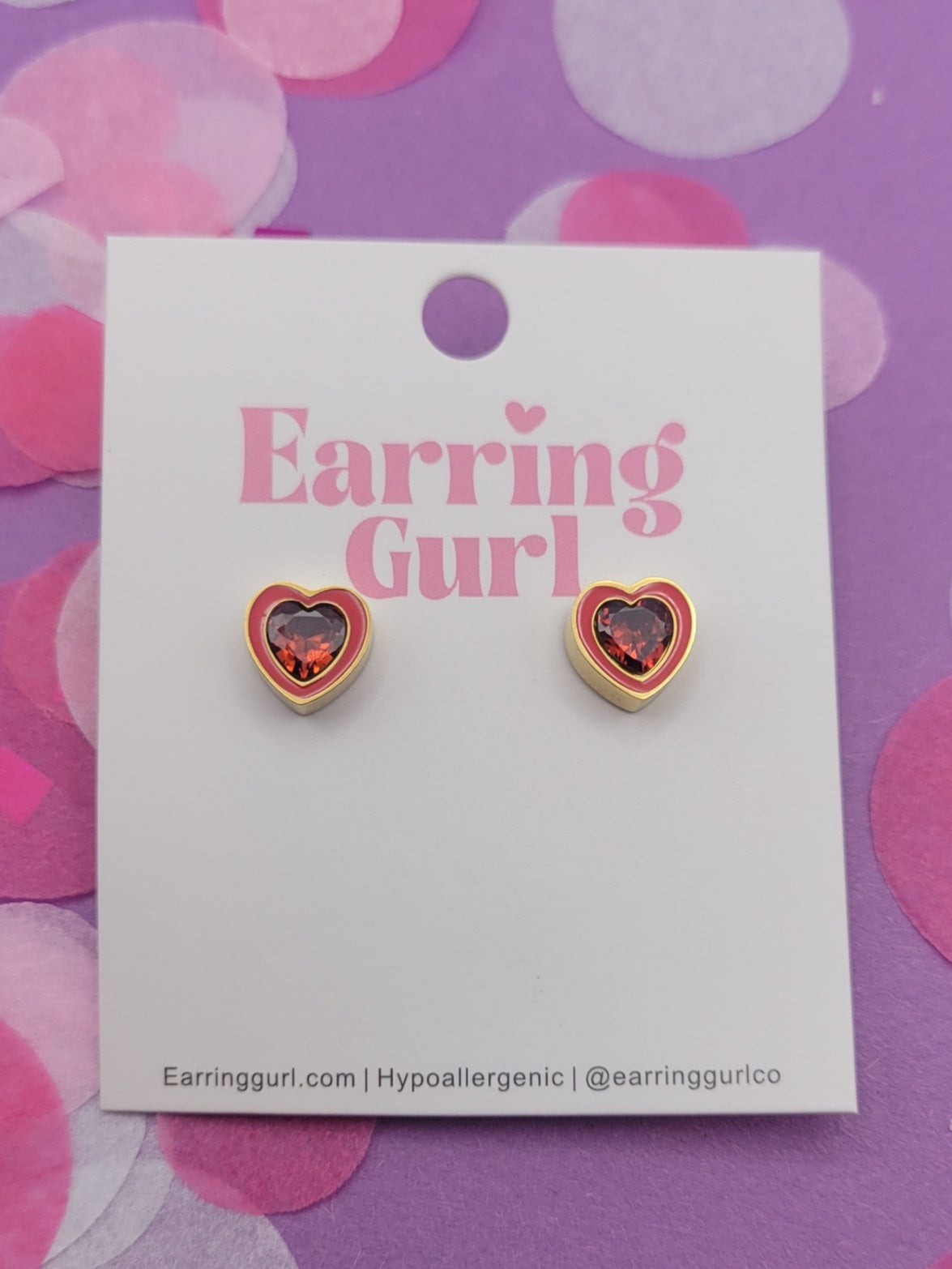 January "Garnet" Hearts