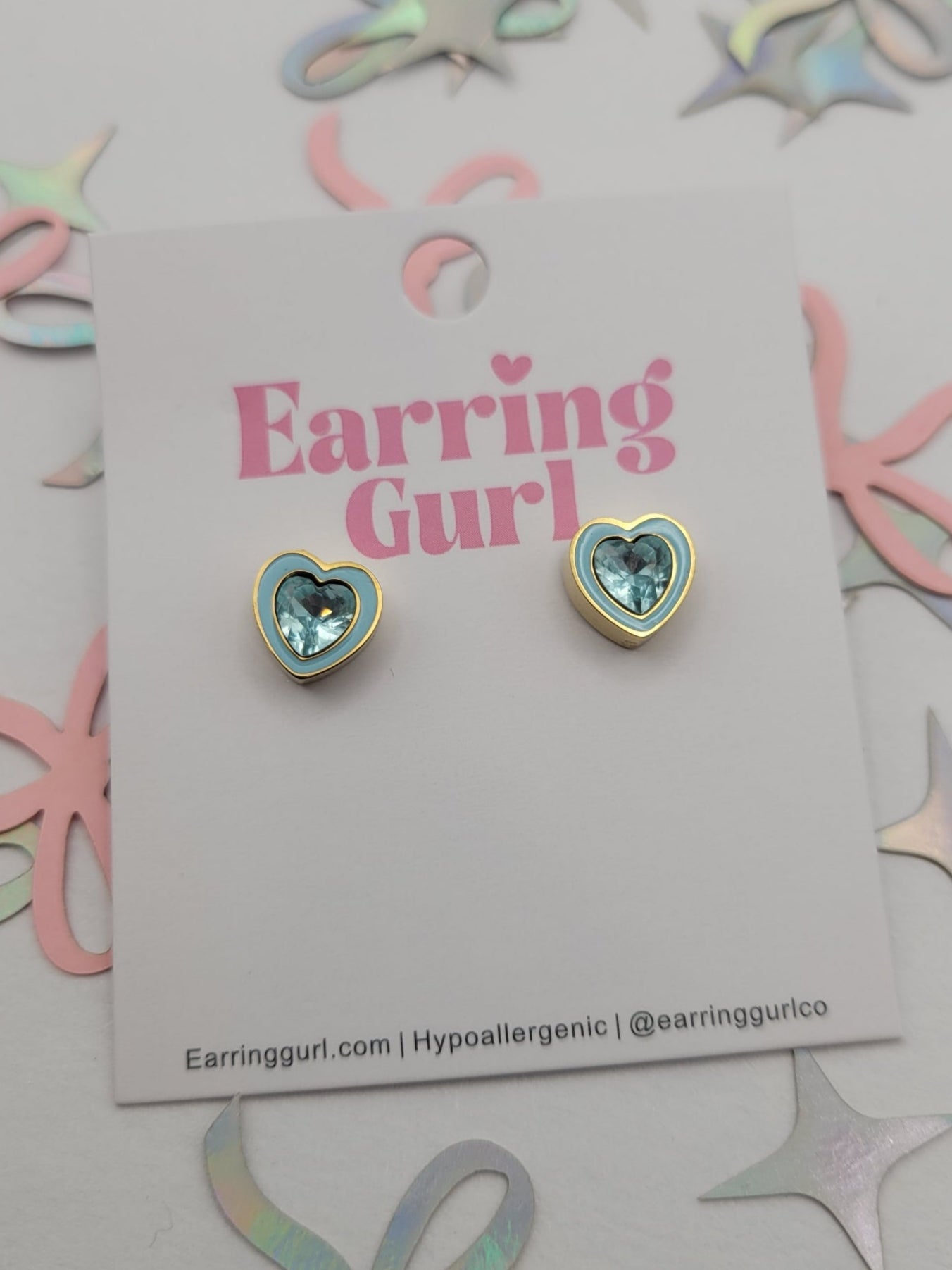 March " Aquamarine" Heart