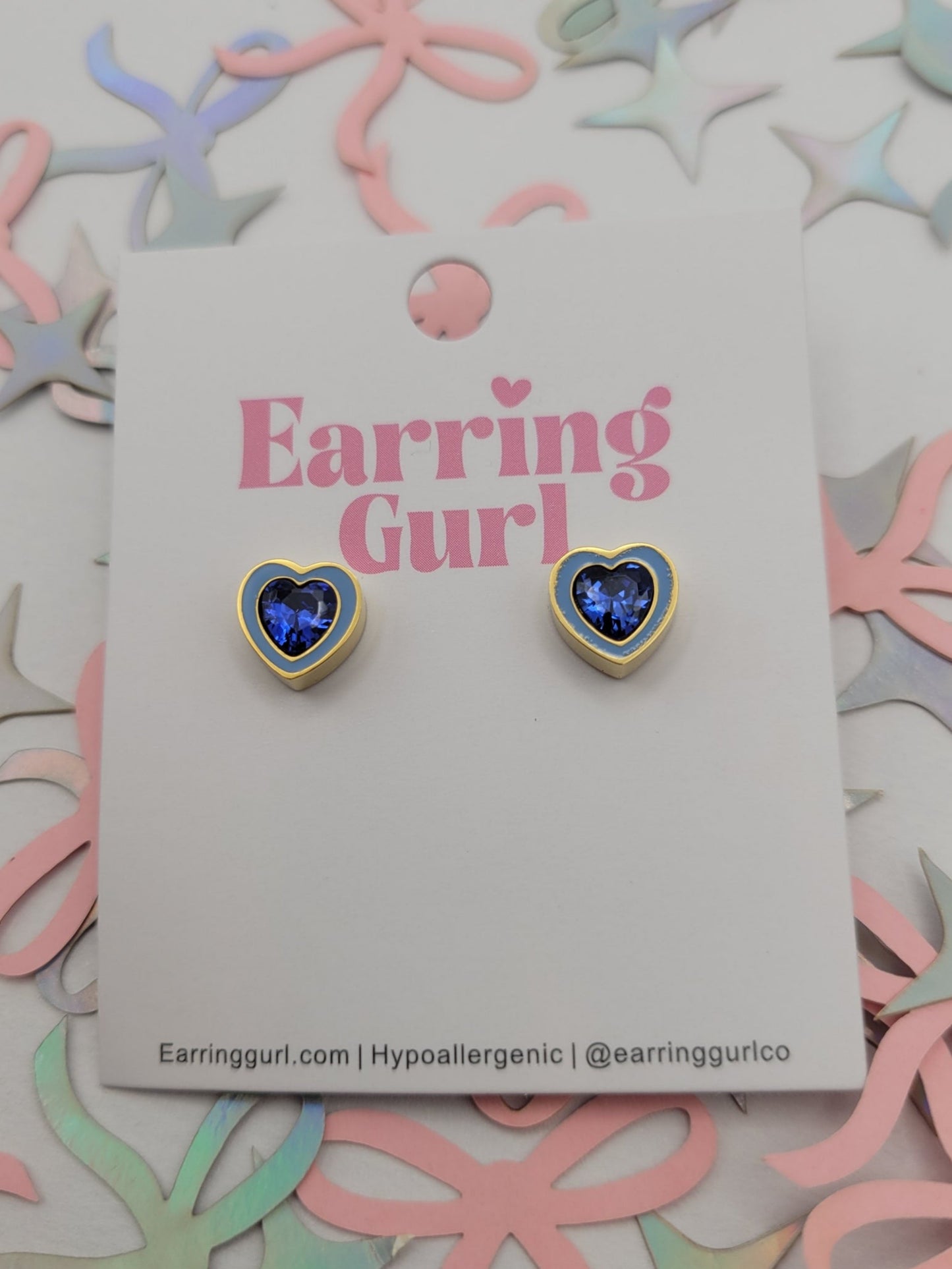 September "Sapphire" Hearts