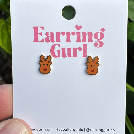 Holiday Reindeer Stud