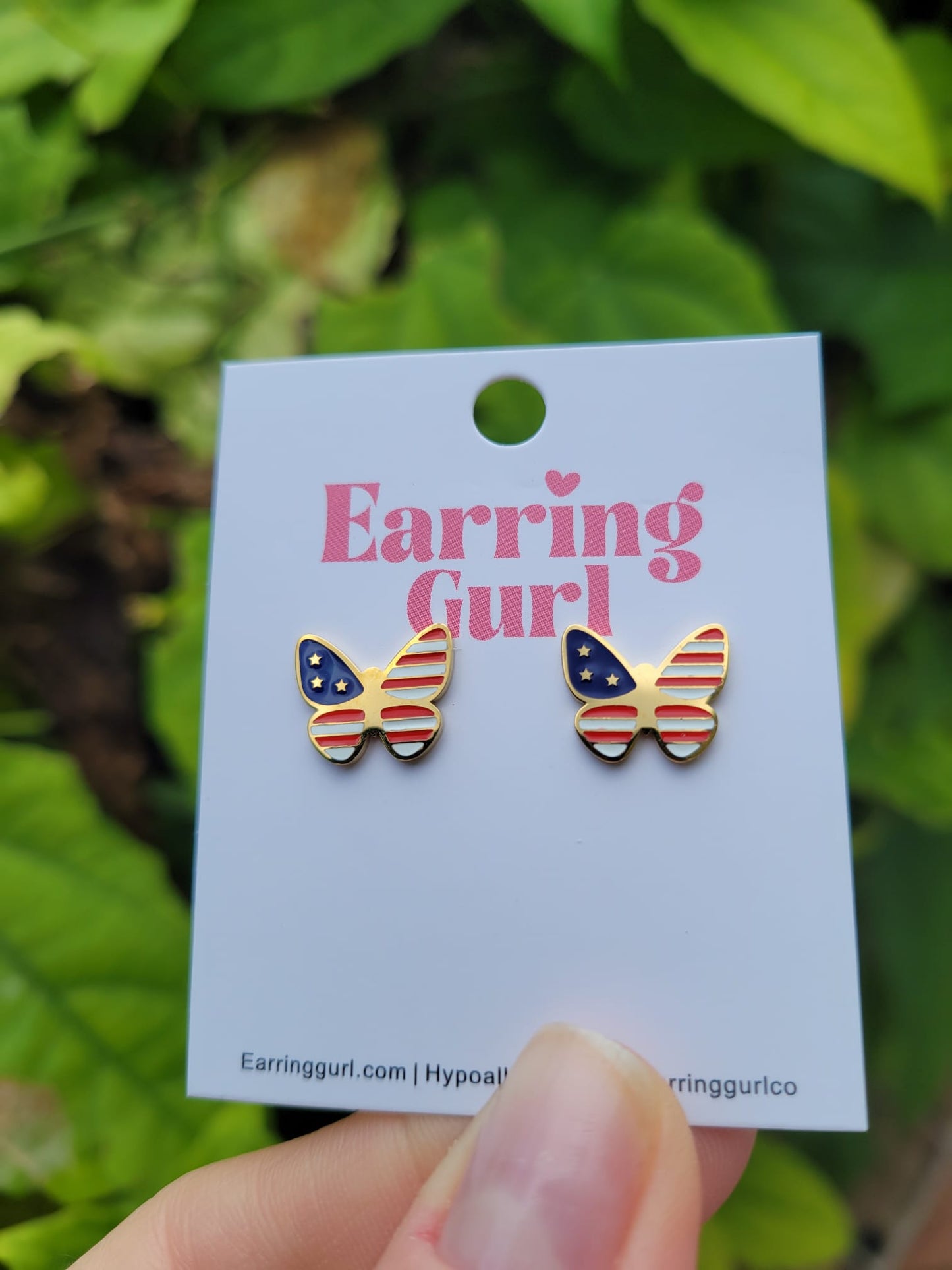 Liberty Butterfly Stud